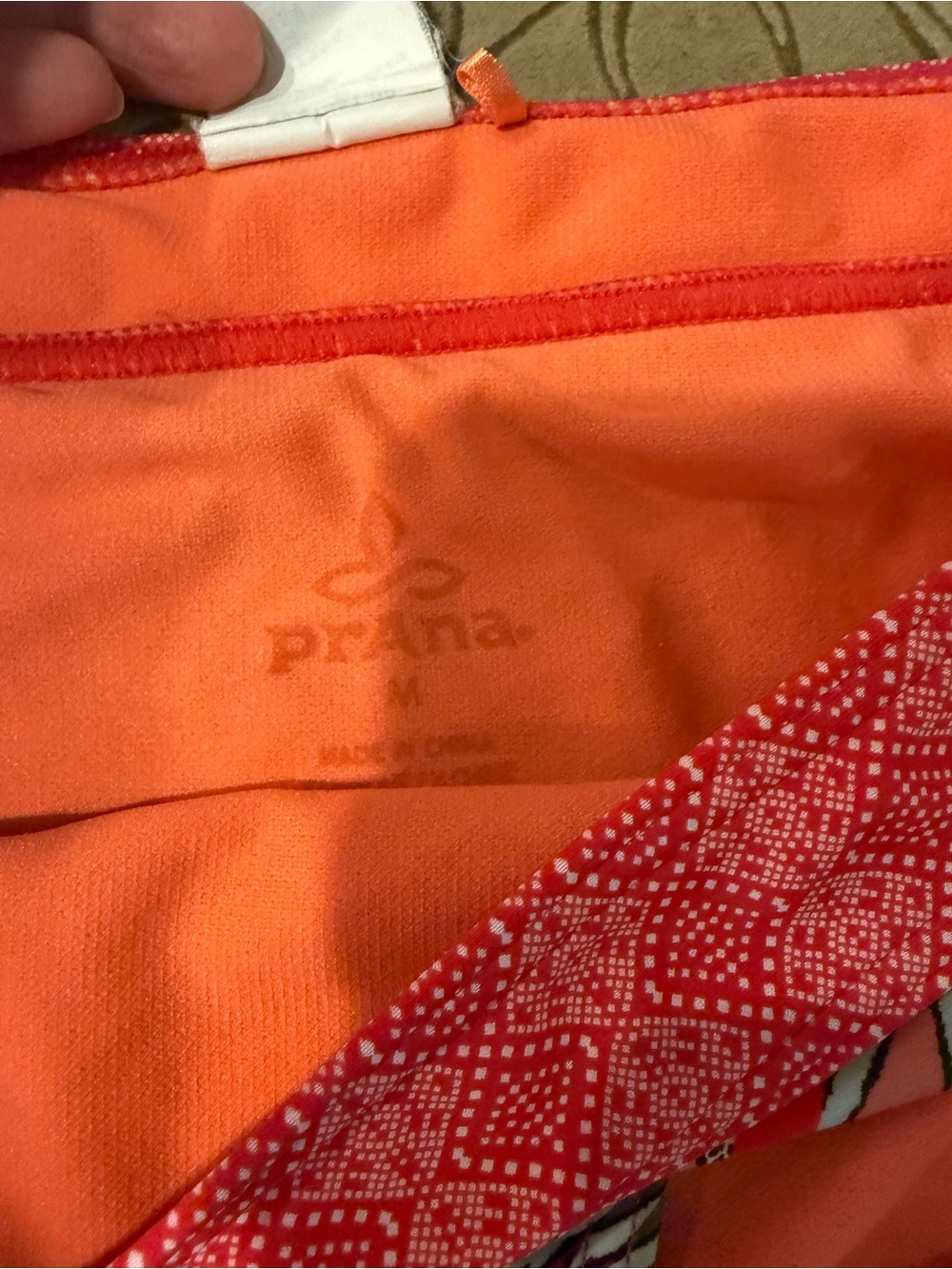 Prana Red and Orange Printed Tankini Set Medium - Picture 13 of 16